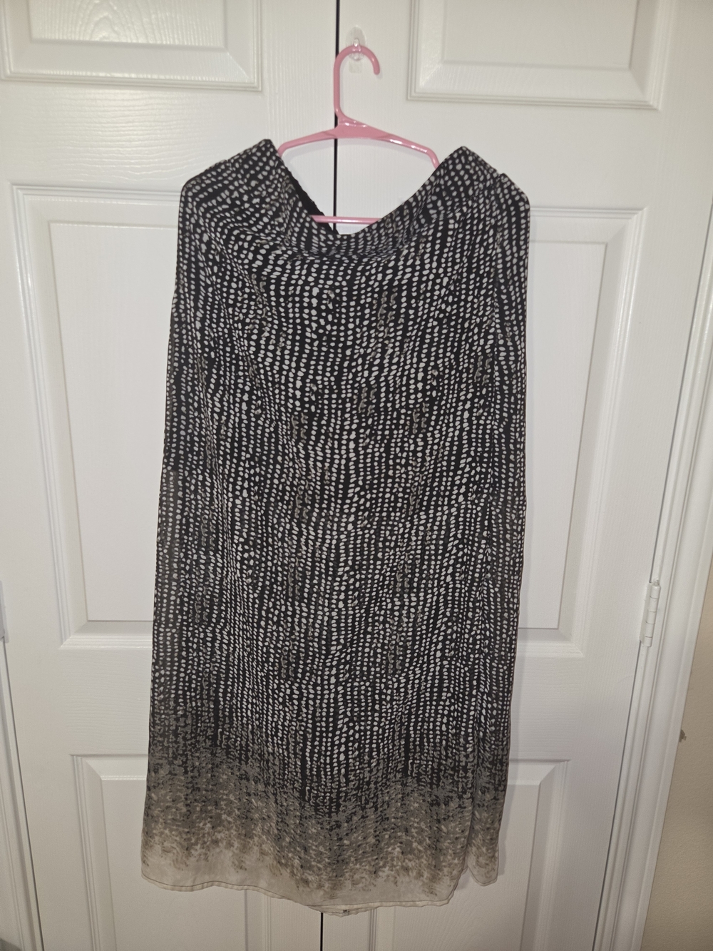 Maurices Black and White Dot Maxi Skirt